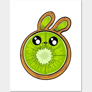 Kiwi Bunny Posters and Art